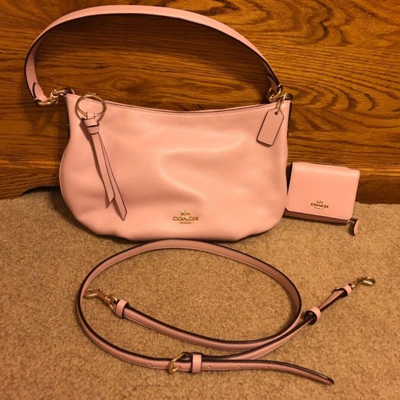 Coach Bags Barbie Pink Coach Purse Crossbody Strapshoulderhand And Pink Matching Wallet